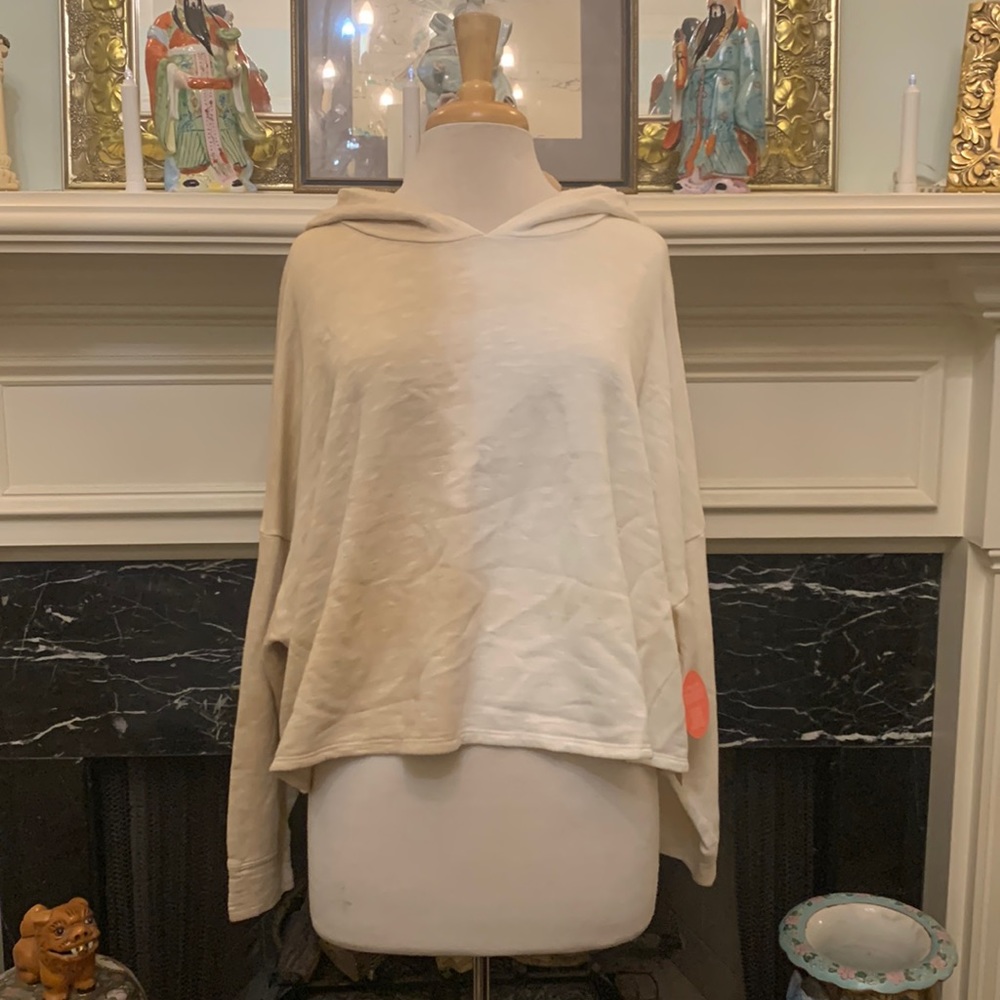 NWT “Guru Active” beige wash hoodie